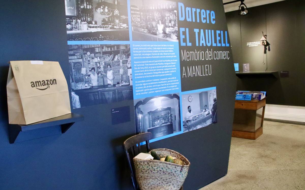 Detall de l`exposició sobre la memòria de comerços històrics de Manlleu que acull el Museu del Ter. - L.Busquets/ACN Detall de l`exposició sobre la memòria de comerços històrics de Manlleu que acull el Museu del Ter.