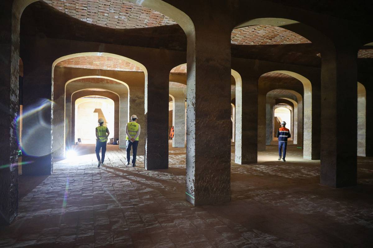 El dipòsit de Serra d`en Camaró, que guardarà 7 milions de litres d`aigua - Víctor Castillo El dipòsit de Serra d`en Camaró, que guardarà 7 milions de litres d`aigua