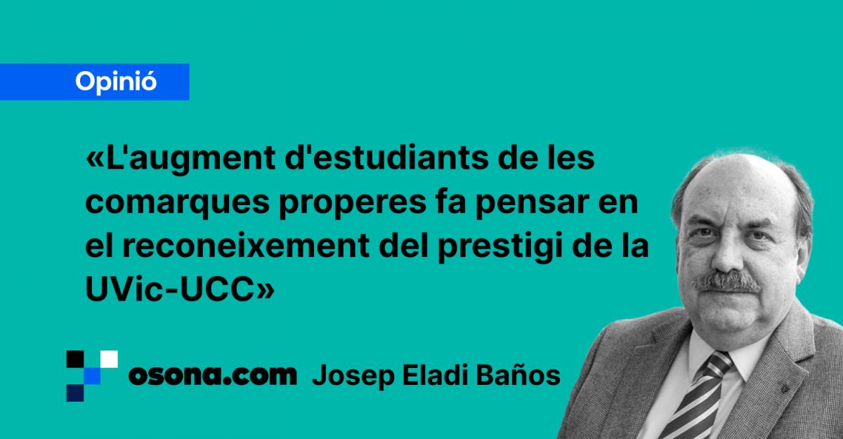 El nou curs a la Universitat de Vic-Universitat Central de Catalunya: continua creixent