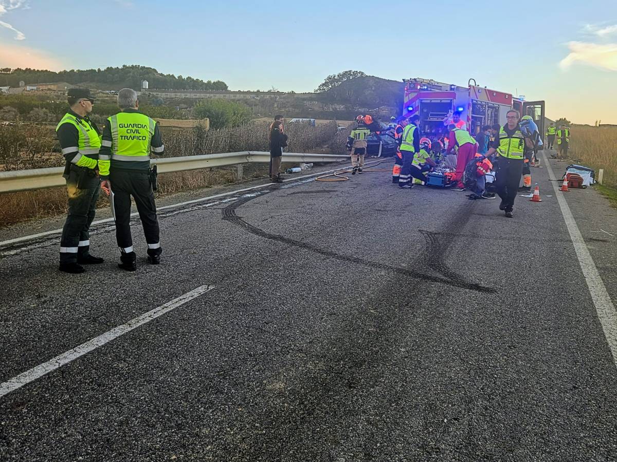 Un veí de Lleida de 29 anys, ferit greu en un accident de trànsit a Binaced, a l'Aragó