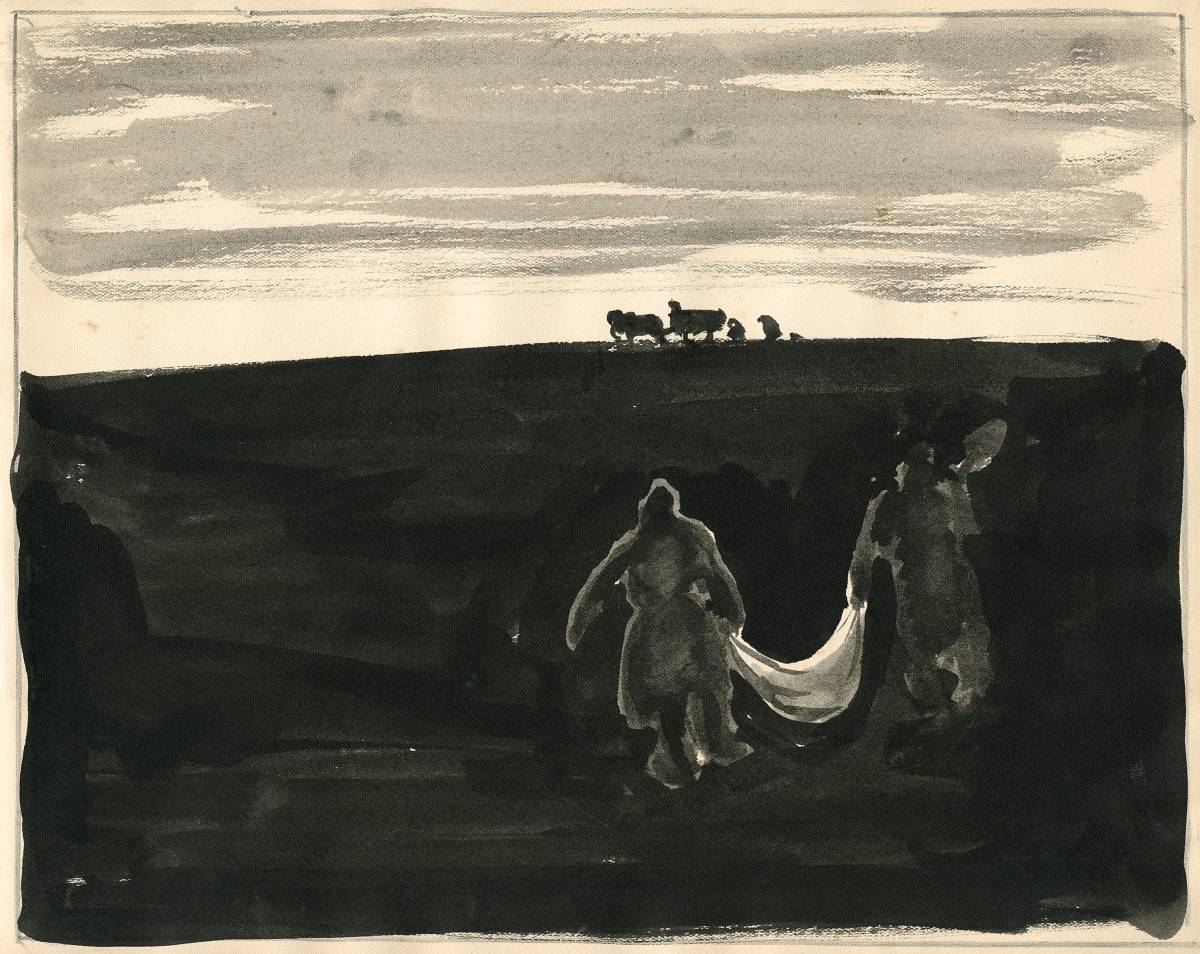 Aquarel·la d`Antoni Vila Arrufat, `viatge al front de guerra francès, 1920` - Antoni Vila Arrufat Aquarel·la d`Antoni Vila Arrufat, `viatge al front de guerra francès, 1920`