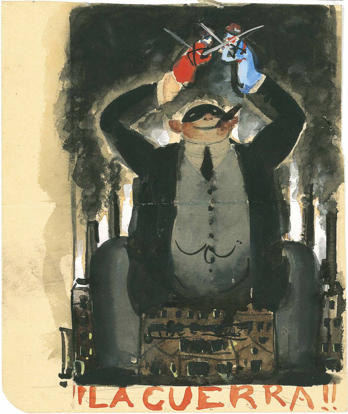 Aquarel·la d`Antoni Vila Arrufat, entre 1933 i 1936 - Antoni Vila Arrufat Aquarel·la d`Antoni Vila Arrufat, entre 1933 i 1936