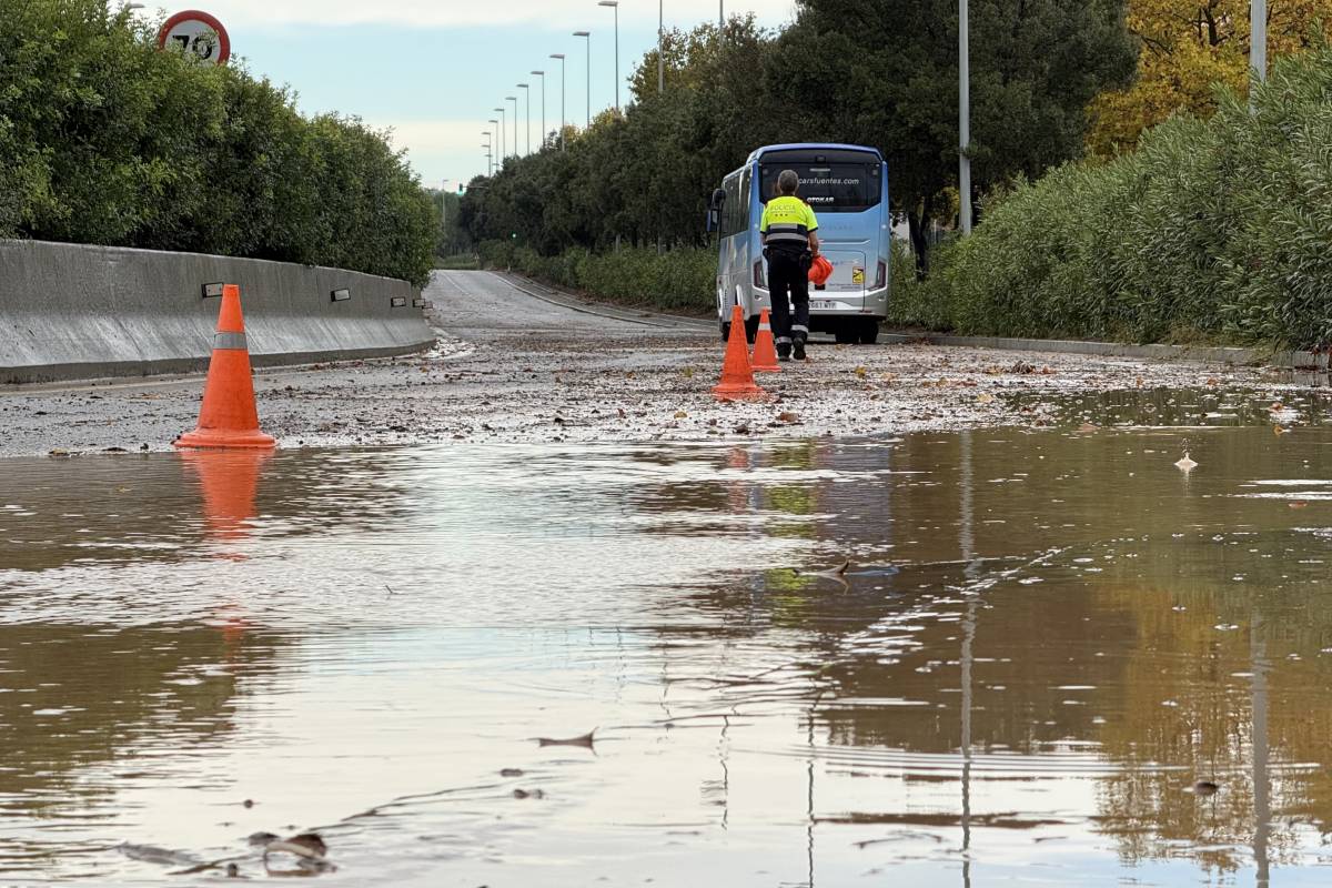 Les pluges descarreguen amb força al Vallès