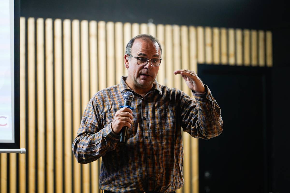 Joan Riba, durant la seva intervenció - David Chao Joan Riba, durant la seva intervenció