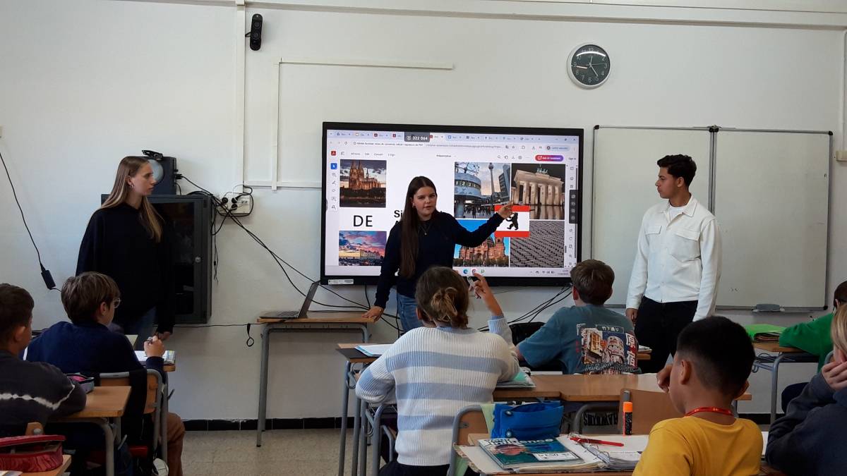 L`alumnat berlinès en una aula de l`institut - L`alumnat berlinès en una aula de l`institut