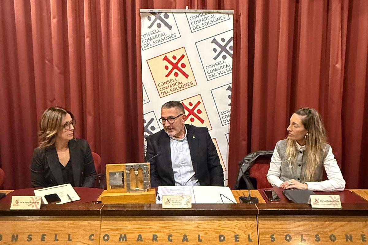 Visita del conseller Sàmper al Consell Comarcal del Solsonès - Visita del conseller Sàmper al Consell Comarcal del Solsonès