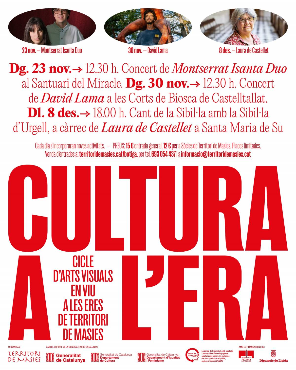 Territori de Masies organitza durant la tardor tres jornades que uneixen cultura, gastronomia i patrimoni