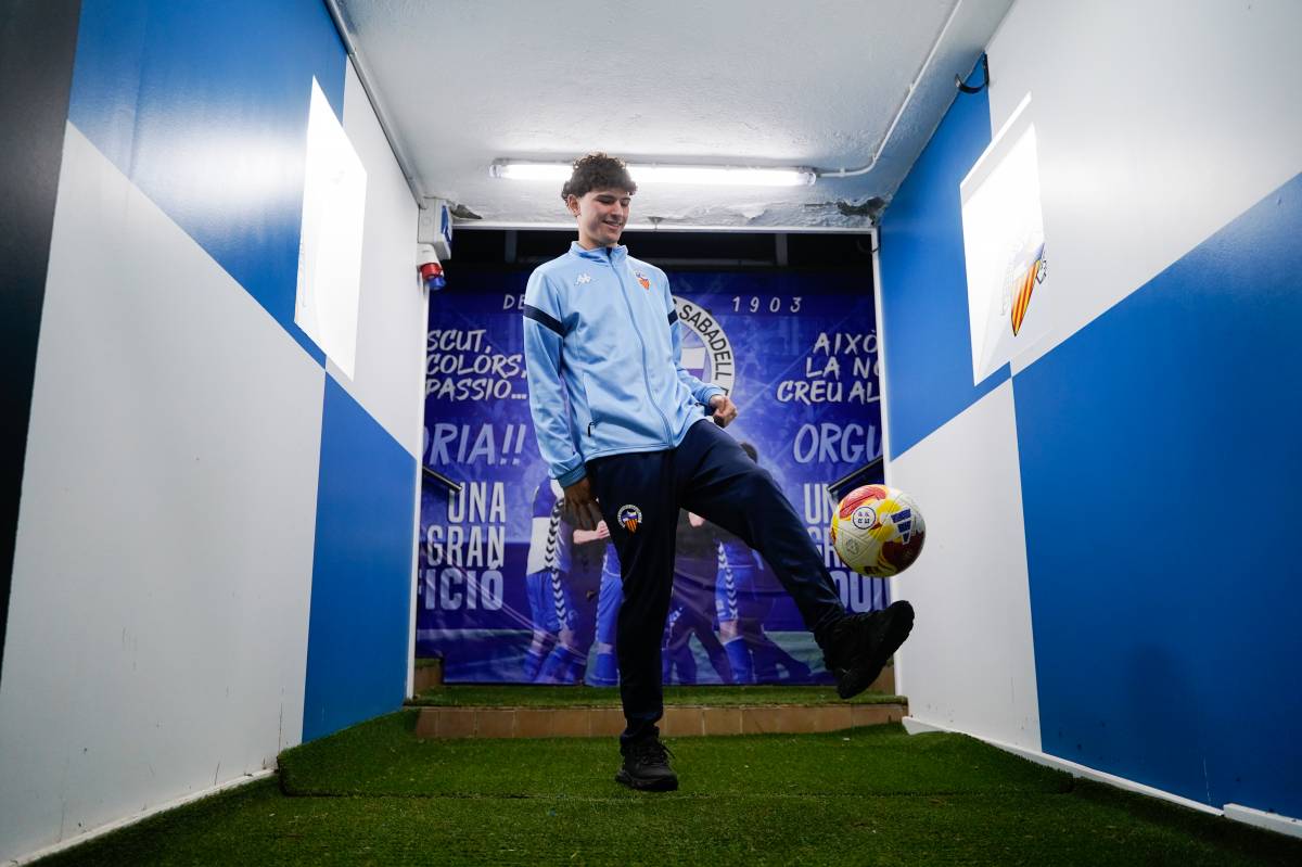 Rivera fent tocs al túnel de vestidors - David Chao Rivera fent tocs al túnel de vestidors