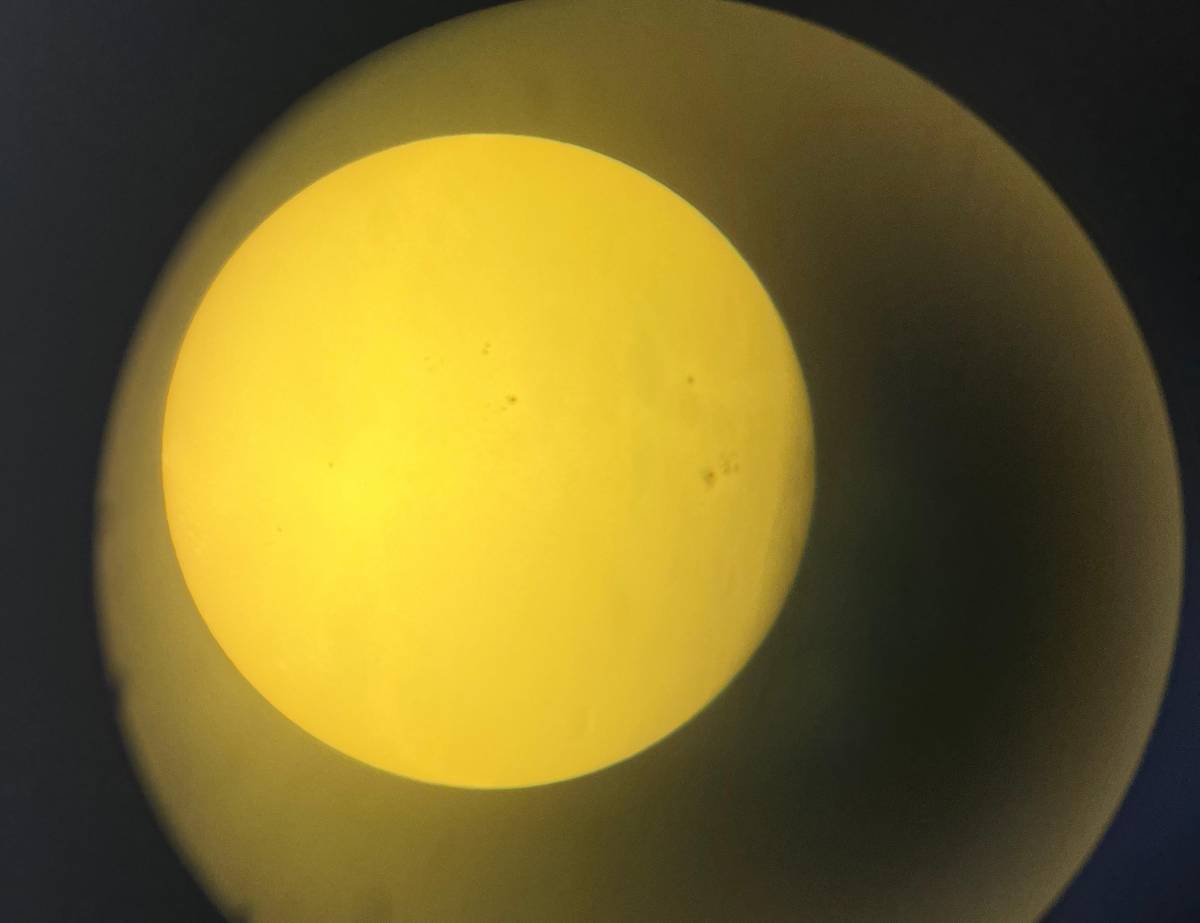 El Sol a vista de telescopi, aquest dimecres al matí