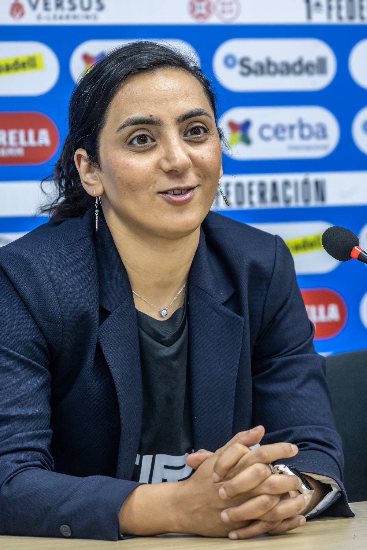 Popal durant la roda de premsa 