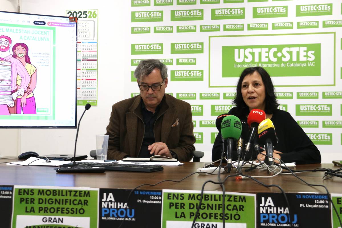 El col·lectiu de docents està «desbordat»: més de la meitat veu el salari inadequat