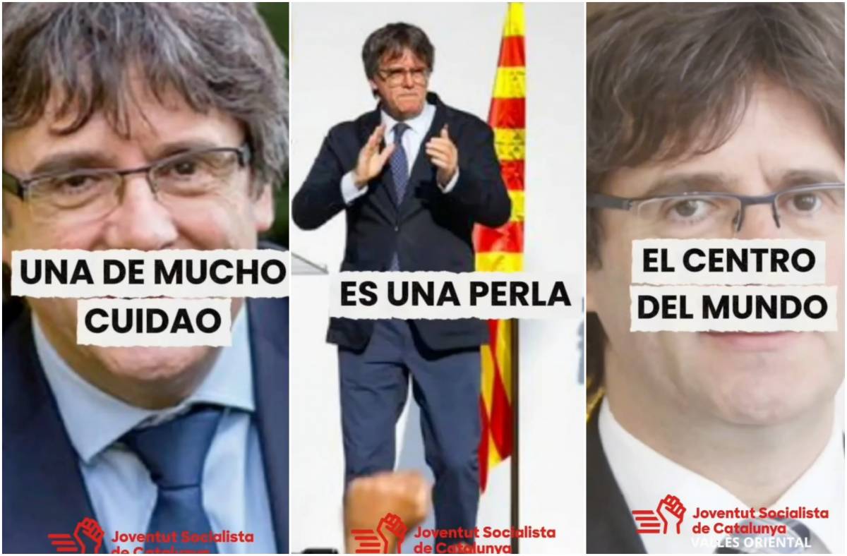 Les joventuts del PSC es burlen de Puigdemont amb música de Rosalía: «És una perla»