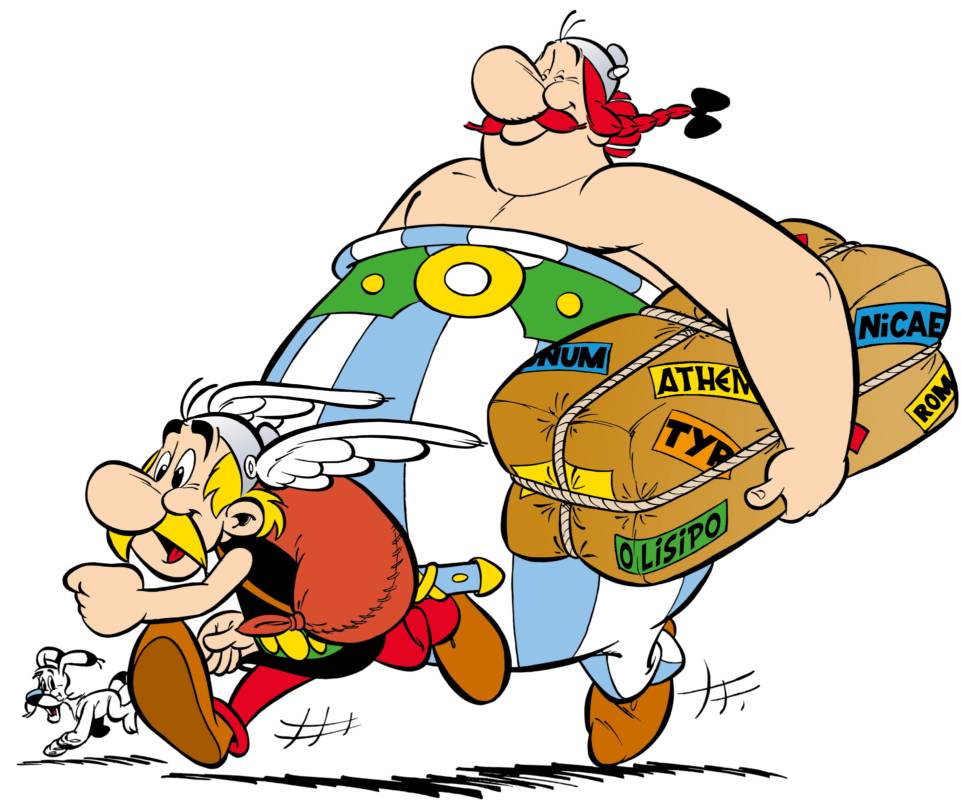 Astèrix i Obèlix, dos intrèpids viatgers que encara no han trepitjat, però, el territori dels Països Catalans - Salvat Astèrix i Obèlix, dos intrèpids viatgers que encara no han trepitjat, però, el territori dels Països Catalans