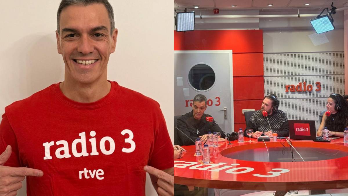 El president espanyol Pedro Sánchez en la seva visita a Radio3 - 