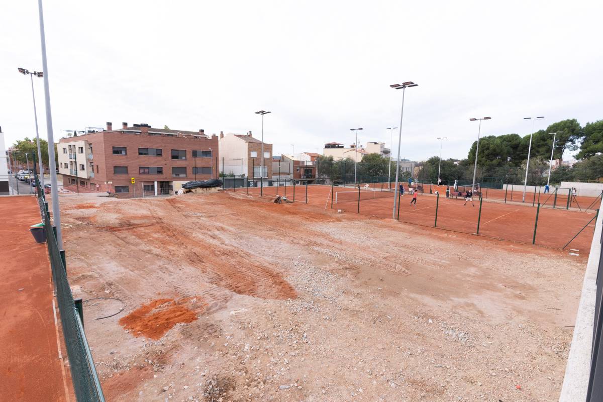 El terreny en què es farà la nova pista d`aigua reutilitzable - David Chao El terreny en què es farà la nova pista d`aigua reutilitzable