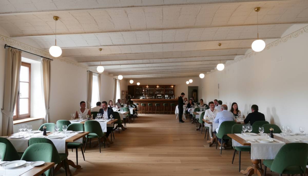 Un dels menjadors que podria tenir un restaurant a la Torre d`en Feu