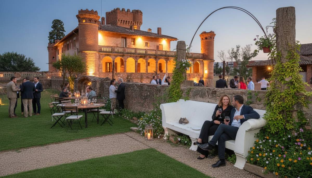 Jardins romàntics de la Torre d'en Feu, segons la IA - Imatge creada amb la IA de Dee Vid AI (cedida)