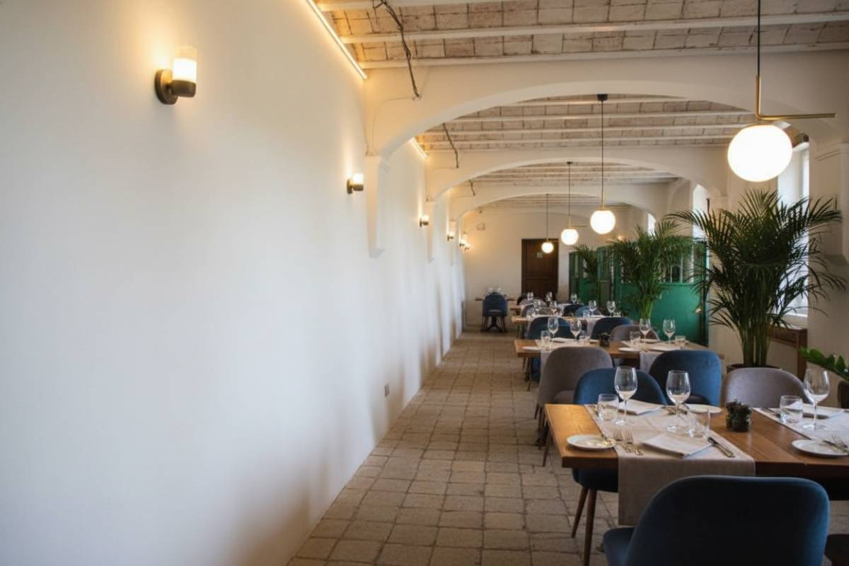 Un dels menjadors que podria tenir un restaurant a la Torre d`en Feu, segons la IA