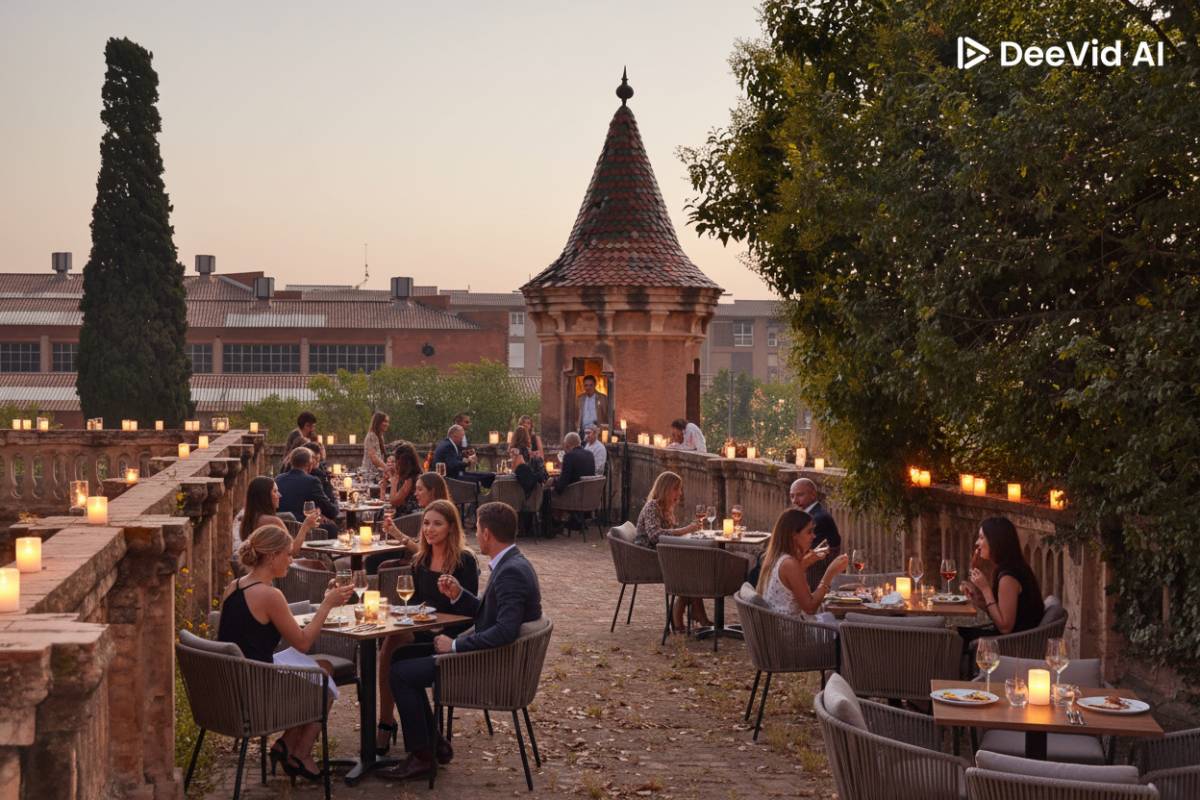 Proposta de terrassa del pati d`armes de la Torre d`en Feu
