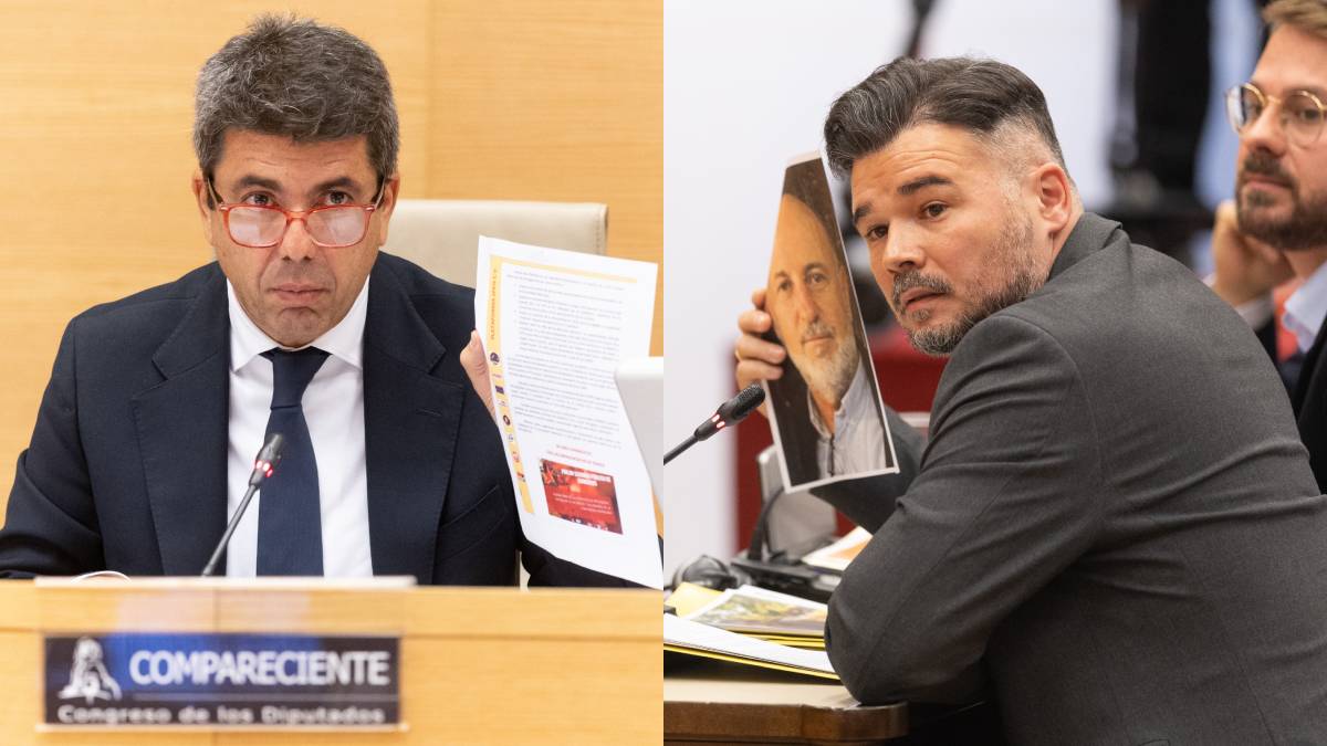 Tens interrogatori de Gabriel Rufián a Carlos Mazón: «No em menteixi a la cara»