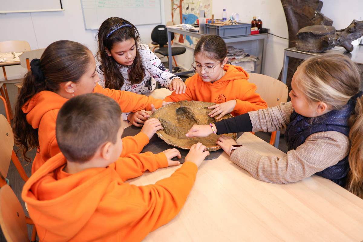 Els alumnes de l`escola Can Deu fent l`activitat - Victor Castillo Els alumnes de l`escola Can Deu fent l`activitat