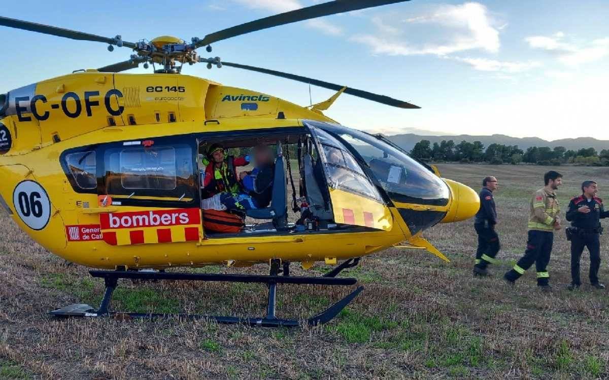 Rescat d’una persona accidentada amb moto de trial a Vimbodí i Poblet