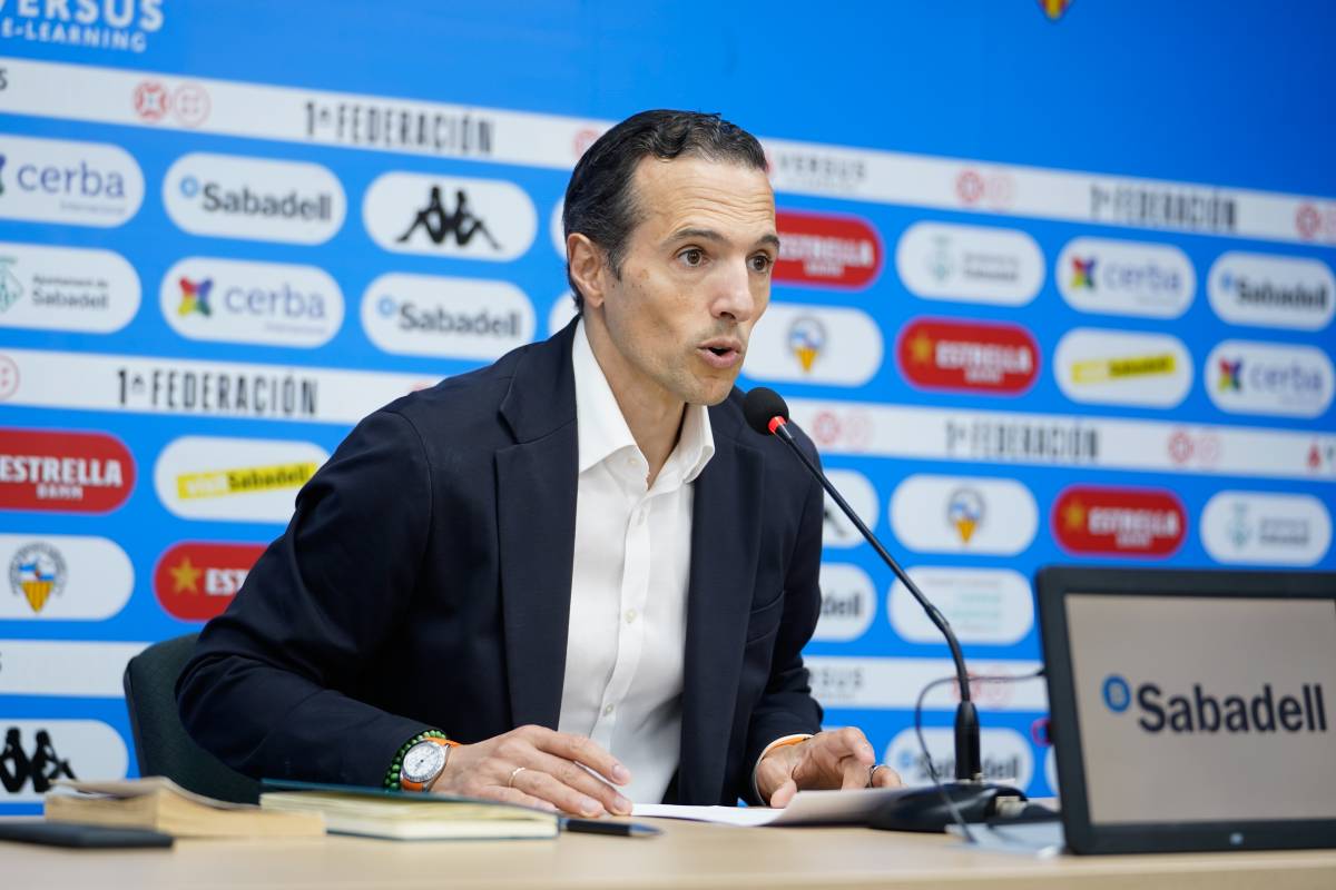 El president, a la sala de premsa Miguel Quereda - David Chao El president, a la sala de premsa Miguel Quereda