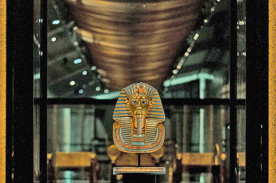 Un disseny de Terrassa presideix la sala del tresor de Tutankamon: 