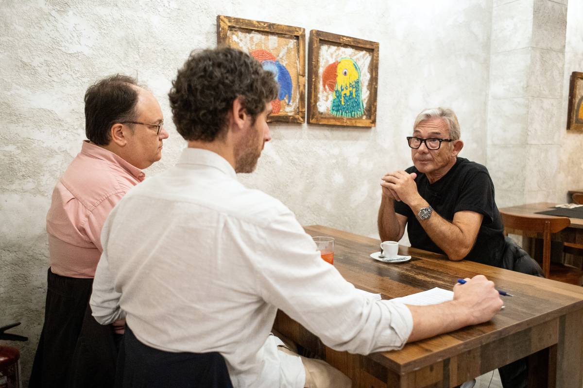 Enric González, durant l`entrevista amb Nacío