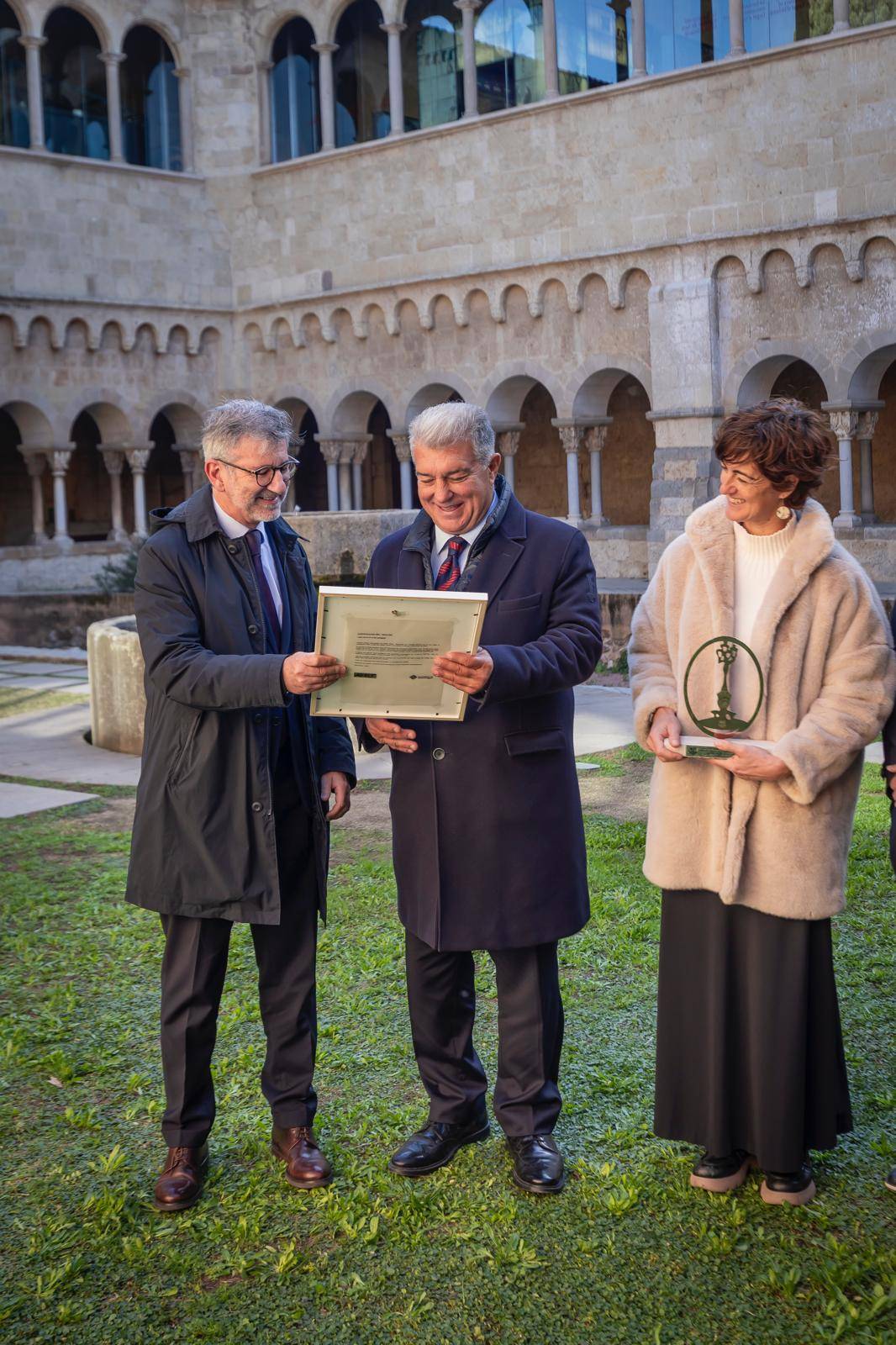 Joan Laporta i la seva junta visiten un dels emblemes de la comarca