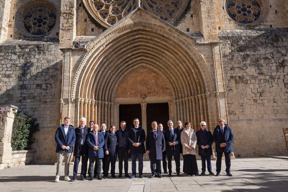 La visita de Joan Laporta a Sant Cugat - Cedida La visita de Joan Laporta a Sant Cugat