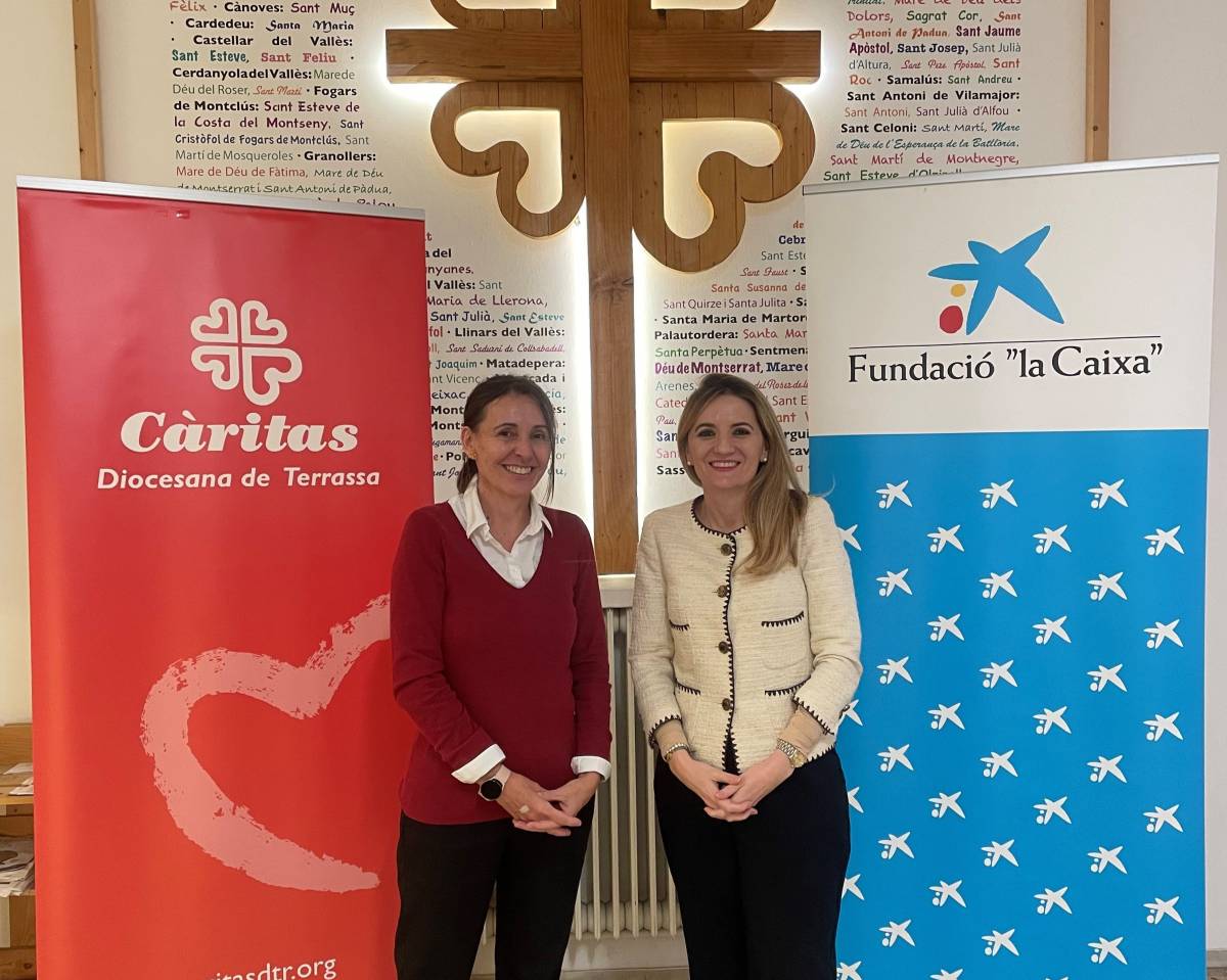 Càritas Terrassa rep el suport de la Fundació ”la Caixa” per impulsar un projecte per a joves vulnerables