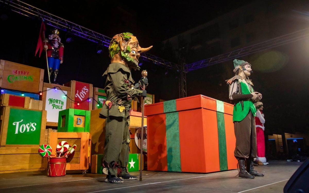 Un bosc espectacular al Pati, la gran novetat de l'encesa de l'enllumenat de Nadal a Valls