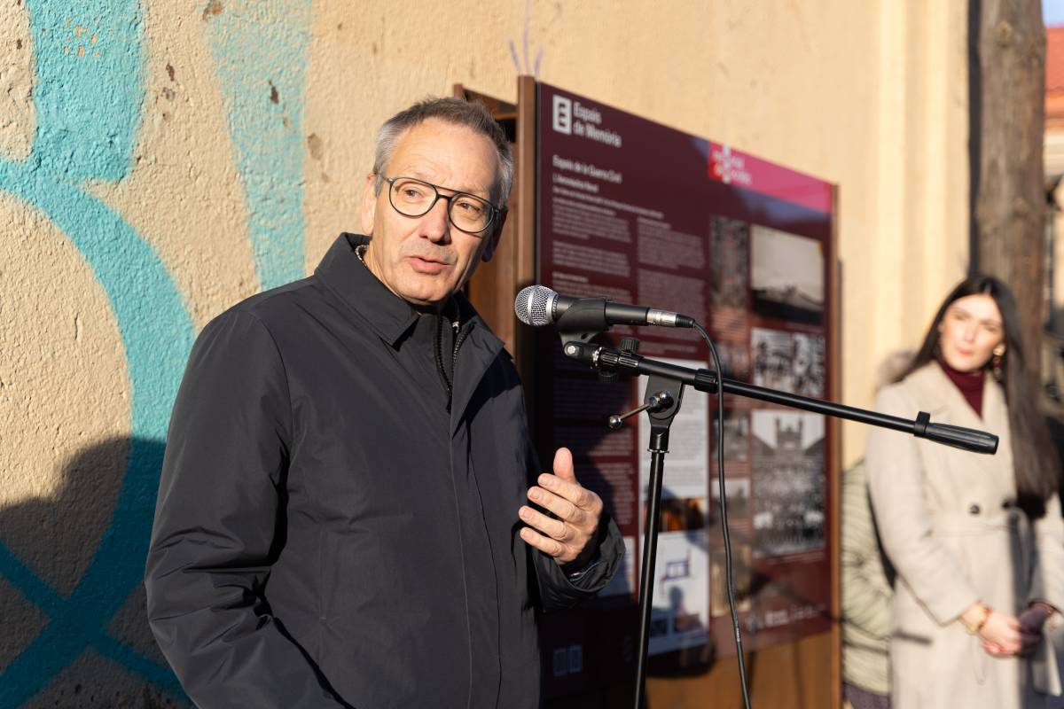 El director del Memorial Democràtic, Jordi Font, durant la presentació de l`espai de memòria