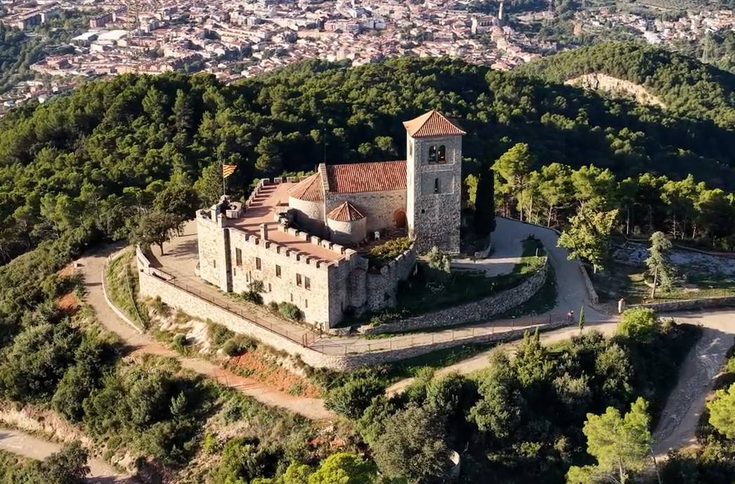 La capella del Puig de la Creu, des de l`aire