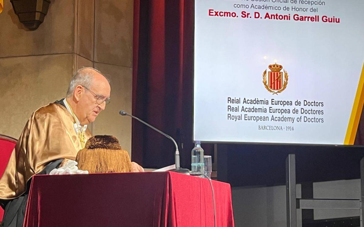 L'enginyer industrial Antoni Garrell de l'Espluga de Francolí, nomenat Acadèmic d’Honor de la Real Acadèmia Europea de Doctors