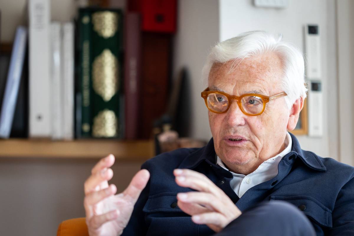 Ferran Mascarell, durant l`entrevista amb Nació - Hugo Fernández Ferran Mascarell, durant l`entrevista amb Nació