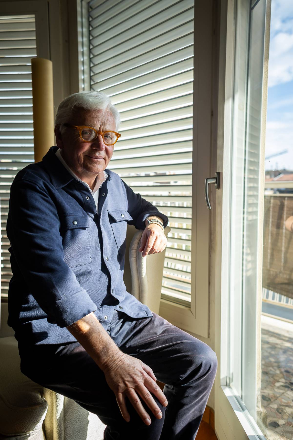 Ferran Mascarell, durant l`entrevista amb Nació - Hugo Fernández Ferran Mascarell, durant l`entrevista amb Nació