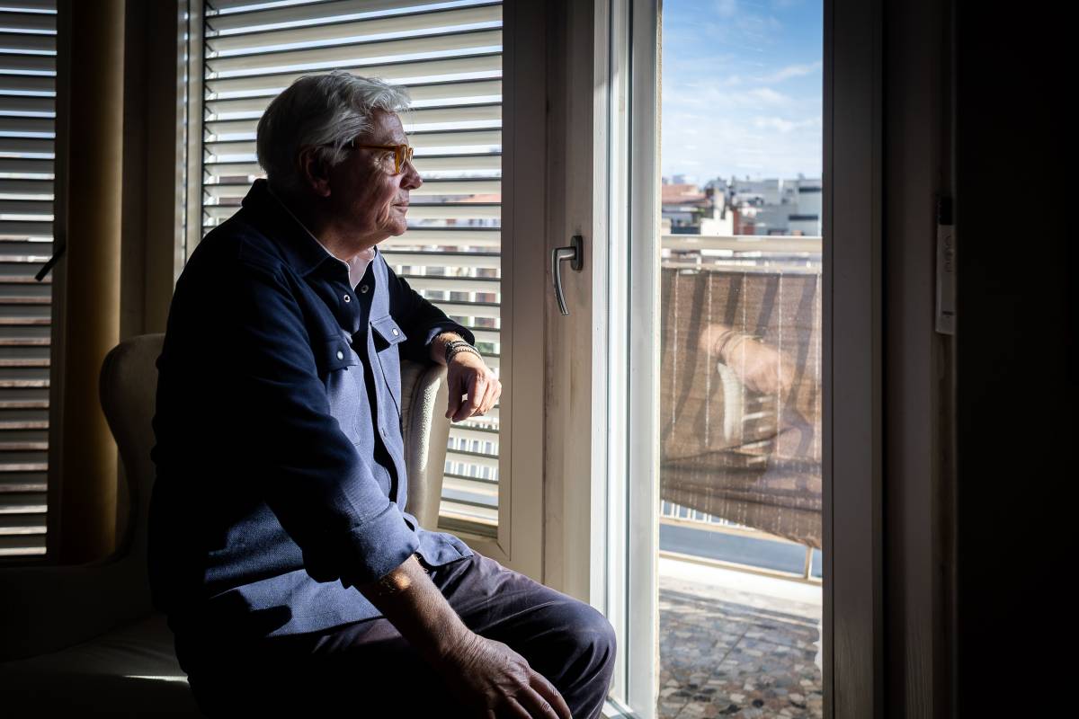 Ferran Mascarell fotografiat aquesta setmana a casa seva - Hugo Fernández