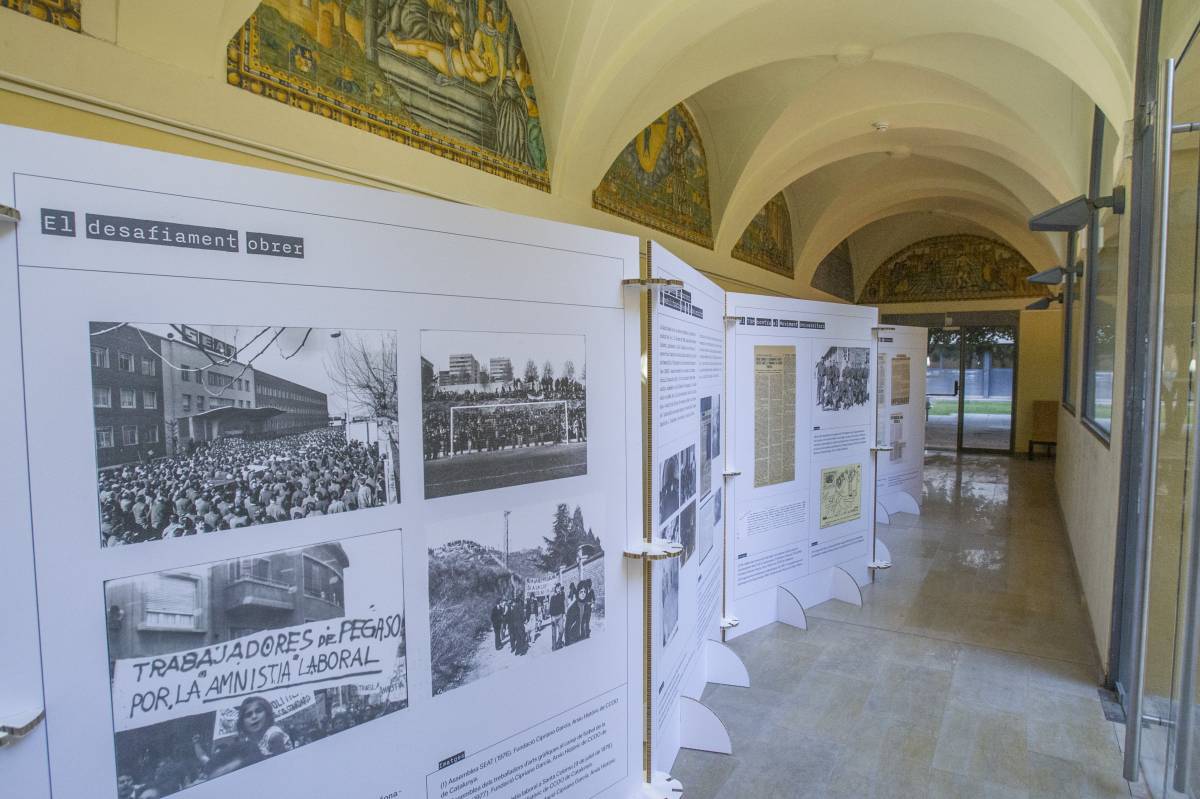 Plafons de l'exposició al claustre de Sant Francesc - Nebridi Aróztegui