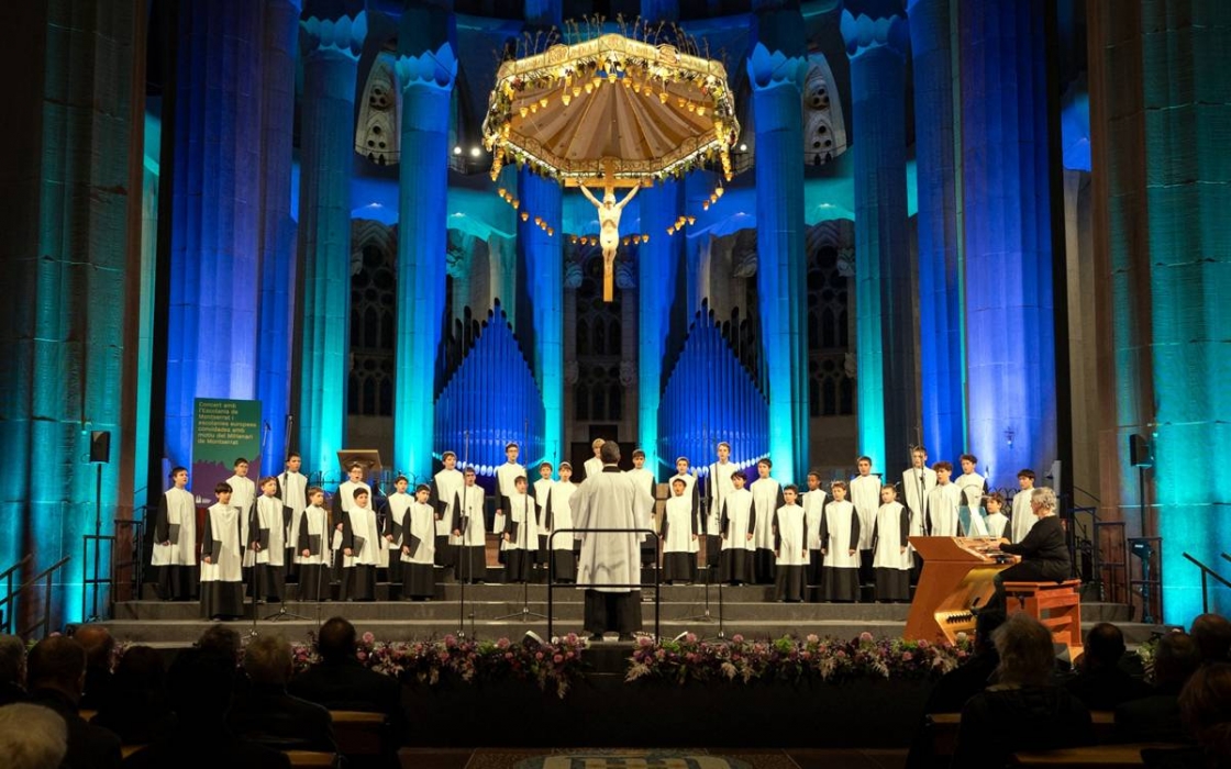 L'Escolania de Montserrat participa en l'acte a la Sagrada Família pel centenari de la mort de Gaudí