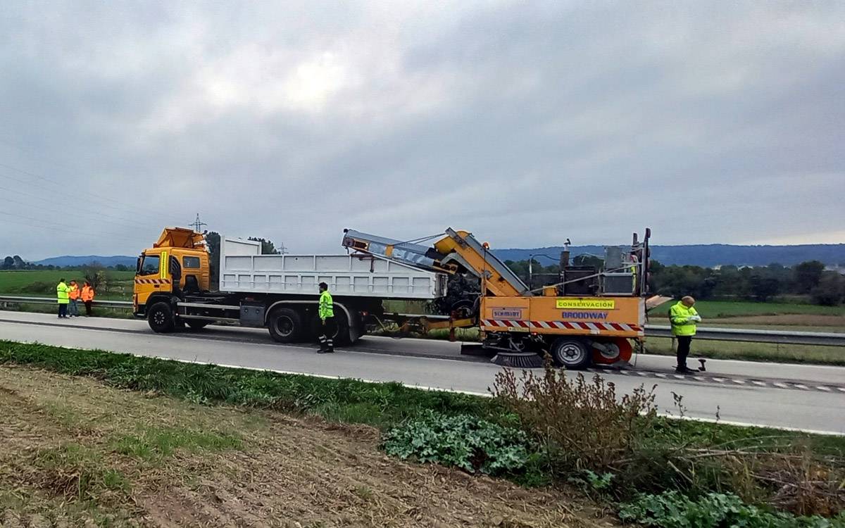 Comença la implantació d'una banda sonora central a l'N-141c entre Moià i Navarcles 