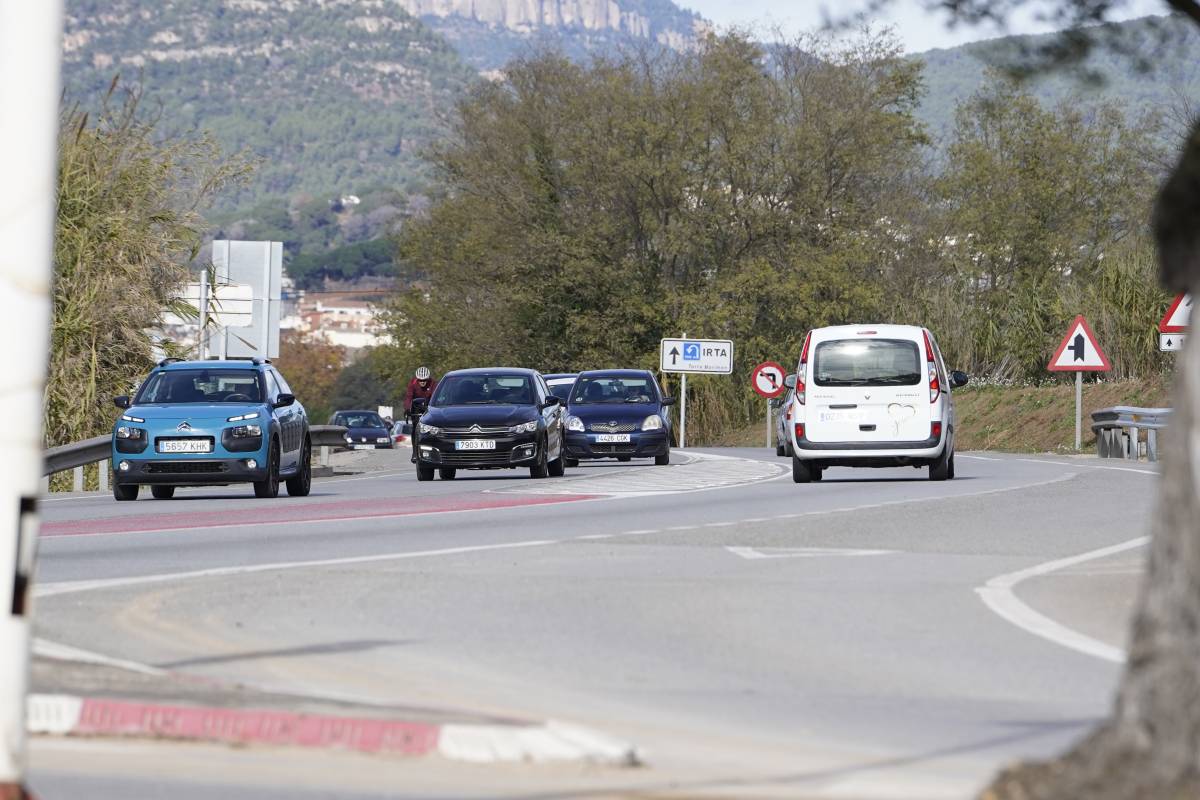 Trànsit a la C-59 entre Palau i Caldes