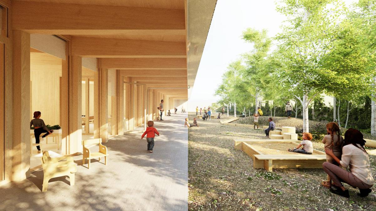 Imatge virtual del projecte de l`escola bressol municipal L`Ametller