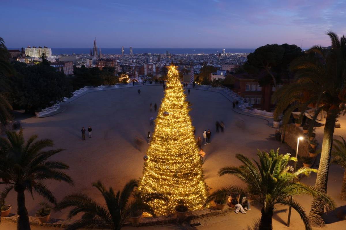 El Park Güell s'il·lumina per primer cop aquest Nadal
