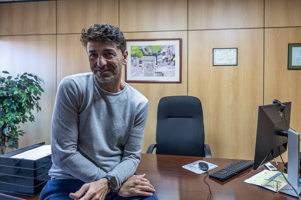 Rodríguez al seu despatx a la seu de TUS