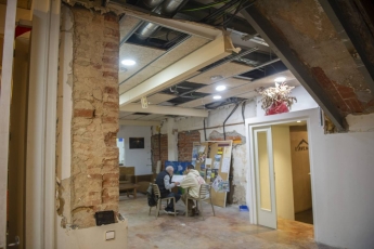 Cau el sostre del Centre Excursionista de Terrassa