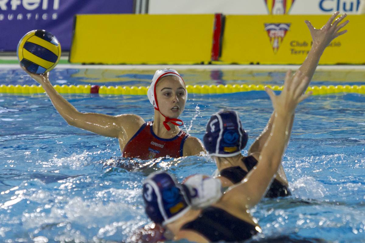 Acció del partit disputat a la piscina de l’Àrea Olímpica 