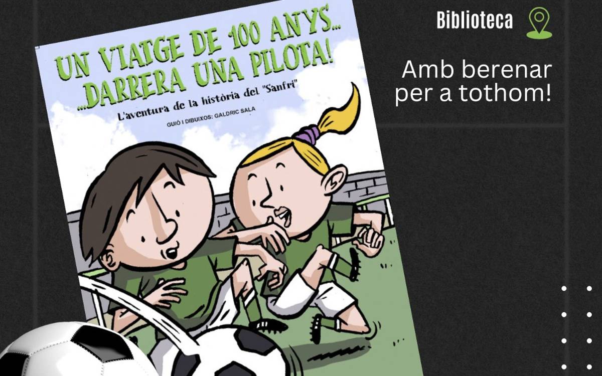 Sant Fruitós de Bages presenta el conte del Centenari del futbol al municipi