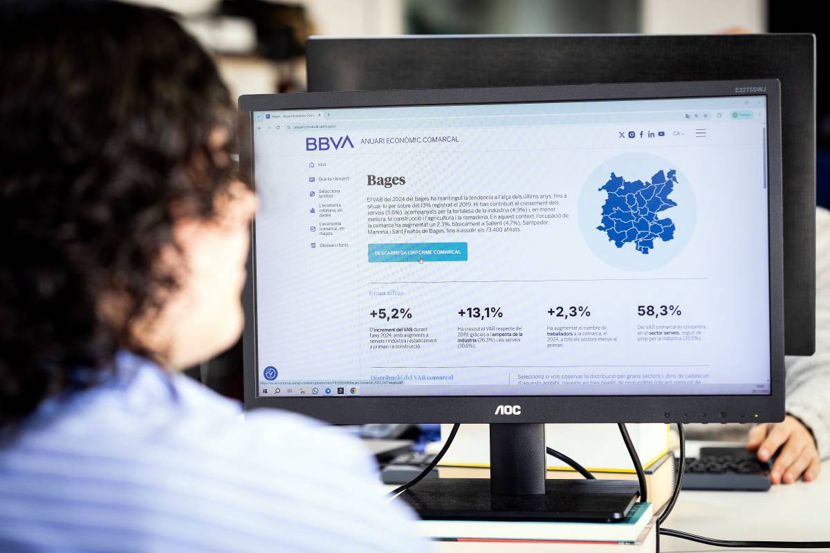 Indústria i serveis impulsen el creixement del Bages el 2024, segons l'Anuari de BBVA